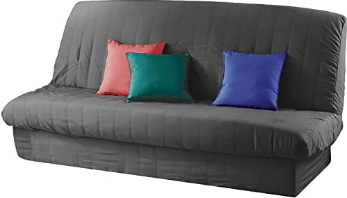 KGS Housse de clic clac - Anthracite - 140x200cm