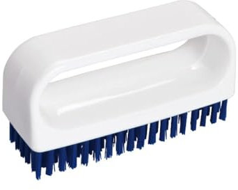 Hag Bürsten 7122 Handwaschbürste mit Bügel, HACCP, Blau, 9cm Länge, 10 Stück