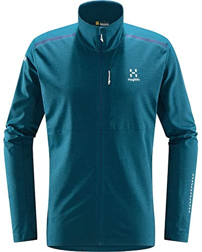 Haglöfs M L.i.m Strive Mid Jacket Blau - Schnelltrocknender atmungsaktiver Herren Midlayer, Größe S - Farbe Dark Ocean