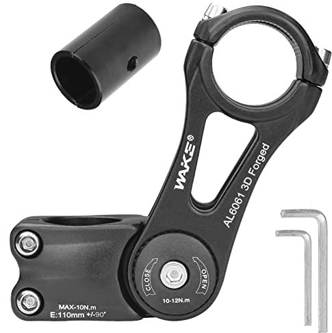 CYSKY Fahrrad Vorbau Universal 31,8mm und 25,4mm verstellbar ± 90 Grad 90mm 110mm 145mm MTB Vorbau Fahrradvorbau Riser Kurzer Lenkervorbau für Mountainbike Rennrad BMX Citybike Fahrrad (110mm)