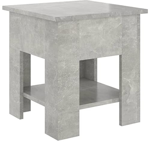vidaXL Coffee Table Concrete Grey 40x40x42 cm Engineered Wood | Loads of space for your essentials, Built with engineered wood for durability, Matte surface gives it a stylish look