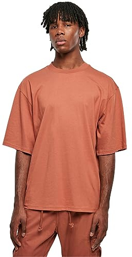 Urban Classics Men's Organic Oversized Sleeve Tee, Terracotta, L