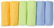 FENSILO Moltontücher, 6er Pack-Flanellwindeln aus 100% Baumwolle-80x80cm,Moltonwindel Spucktücher Baby, Spucktuch Flanell Moltontuch Unisex Spucktücher für Jungen oder Mädchen gelb grün blau