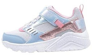 Skechers 310464L UNO LITE hellblau hellblaue Schuhe Mädchen Turnschuhe elastisch reißfest waschbarer Memory-Schaum 34