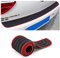 Protector Parachoques Trasero, 90cm X 7cm Protector de Goma para el Maletero, Resistente a los ArañAzos Y Antideslizante, se Adapta a la MayoríA de los Accesorios Exteriores del Coche (Negro/Rojo)