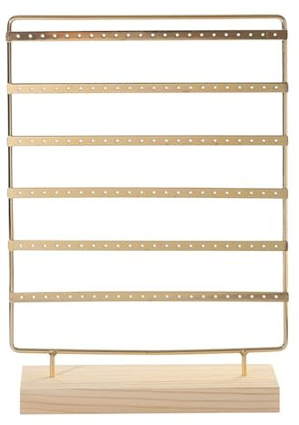 Espositore per Orecchini Organizzatore di Gioielli Espositore per Gioielli Espositore per Orecchini per Negozio di Cassettiere, Oro