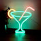 Grüne LED Leuchtreklame Cocktails Weinglas Neonlicht Batterie und USB Dual betriebene Bar Neon Nachtlichtschilder für Wanddekoration Cocktail-Nachtlampe für Bar Club Barwagen Zubehör Dekoration