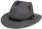 Stetson Rincova Traveller Wollhut - Unifarbener Hut - Outdoor-Filzhut mit Ledergarniturband - Made in USA - Herren - Herbst/Winter grau-meliert 59 cm