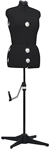 Bulliing Schneiderpuppe Verstellbar Weiblich Schwarz M Größe 40-46 Schaufensterpuppe Weiblich Kleiderpuppe