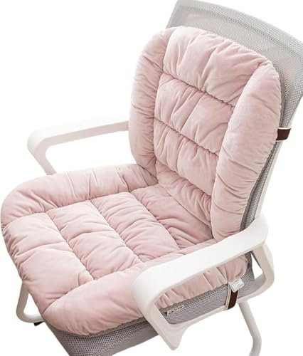 uyeoco Stuhlkissen Outdoor/Innenbereich mit rückenteil niedriglehner 40x90,Sitzkissen gartenstuhl/Rollstuhl/Auto,Niedriglehner Auflage Polsterauflage Gartenstuhl(Pink)