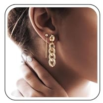 Cimenexe Bohème Quaste Kette Jacke Ohrringe Gold Kandare Kette Baumeln Ohrringe Rund Metall Perlen Ohrstecker Minimalistisch Quaste Tropfen Ohrringe Schmuck Für Frauen