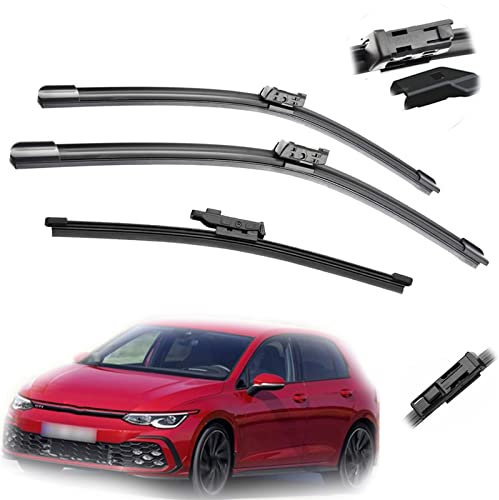 DWDUI Limpiaparabrisas Delantero Y Trasero para Coche De 26 , 18 Y 10 , Escobillas, Accesorios De Corte para V&w para Golf 8 2020 2021