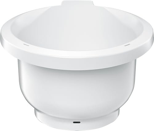Bosch Bol mélangeur en plastique pour robot de cuisine série 6 MUZS6KR - 5,5 l - Pour jusqu'à 3,5 kg de pâte mélangée - Passe au lave-vaisselle - Sans BPA - Blanc