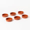 Set de 6 Cazuelas de Barro para Horno, ø12x3 cm, Cuencos de Tapas, Cazuelas redondas de barro para postres o tapas.