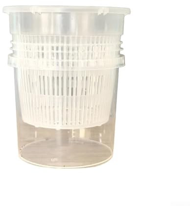 Maceta de orquídeas de riego automático, macetas de plástico para orquídeas con agujeros, macetas transparentes para trasplantar orquídeas en interiores y exteriores (1)