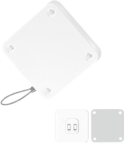 LWLWA Ferme Porte Automatique 1000G, Ferme-Porte Intérieur Sans Perçage avec Câble Acier Inox 1.2m, Blanc pour Chambre, Bureau, Appartement