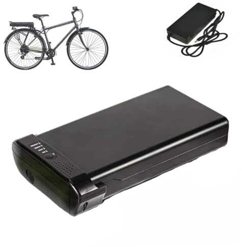 JHKJ 24 Volt 36 Volt Gepäckträger E-Bike Lithium Li-Ionen Akku 24V 10,4Ah 14Ah 36V 10,5Ah 7,8Ah Elektrofahrrad Gepäckträger Akku für 0-500W Mountainbike Motor,36v 7.8ah