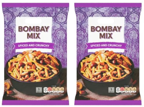 Bombay Mix Spiced and Crunchy Indian Snack Mix with Noodles, Pulses, Nuts and Seeds, Vegetarian, 200g, Pack Of 2