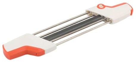 Kit de pierre à aiguiser d'affûteuse de chaîne de lime de tronçonneuse 2 en 1 4mm 4.8mm 5.2mm 5.5mm Compatible avec(4.8MM)