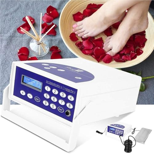 Ionic Detox Bain de pieds avec nettoyage à ions négatifs, ceinture infrarouge lointain et réseau pour une utilisation domestique et en salon