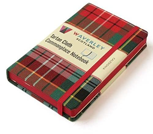Waverley Scotland Large Tartan Cloth Commonplace Notebook - Caledonia Tartan (Waverley Genuine Scottish Tartan Notebook)