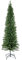 Mr Crimbo 6ft (180cm) Green Artificial Pencil Christmas Tree Tall Thin Slim Xmas Pine Tree, 555 Branch Tips, Folding Metal Base