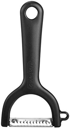 Éplucheur Julienne - Préparez Facilement vos Légumes en Respectant la Planète - Conçu pour Vous Faciliter la Vie - 14 cm - Acier Inoxydable/Polypropylène - Noir - Accessoires de Cuisine - GastroMax