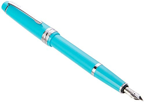 Cross Bailey Light AT0746S-6MS Refillable Click-Off Cap Resin Fountain Pen, Medium Nib, includes Premium Gift Box and Black Cartridge, 1 Pack, Glossy Teal