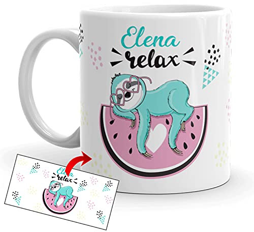 Kembilove Taza Personalizada Unicornios – Tazas Desayuno Unicornios para niñas con Frases Divertidas y Motivadoras – Regalo Original Personalizado de Koala Taza Cerámica