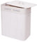 Wäschekorb HWC-C21, Laundry Wäschebox Wäschesammler Wäschebehälter, Bambus 2 Fächer 63x55x34cm 100l - weiß