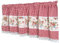 Dreamskull Scheibengardine Bistrogardine Landhaus Kurz Küche Modern Blickdicht Kurzstores Gardinen Kurzgardinen Küchengardine Stangendurchzug mit Blumen Spitze 150 cm Breit Kariert Kleinfenster