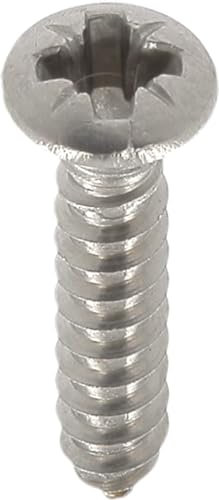 Vis à Tôle Tête Inox A4 Fraisée Bombée Pozidrive, 3.5mm x 19mm, DIN 7983, Lot de 25