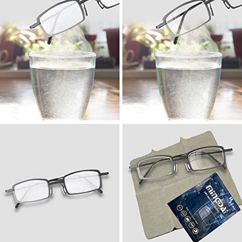 3x Antibeschlagtuch Microfaser Antibeschlag Brillentuch wiederverwendbar - Antifog Brillenputztuch gegen Beschlagen streifenfrei - Trockenes Putz Reinigungstuch für Brille Gläser Fernglas (3 Stück)