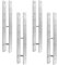 4 x Heunert H-Pfostenträger H-Anker Pfostenanker Set 4 Stück 91, 101, 121 oder 141 verzinkt mit CE Zeichen extra stark (4 Stück 101 x 800 x 6 mm)