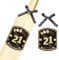 Sumerk 6 Pcs 21st Birthday Wine Bottle Labels and 6 Pcs Bows 21st Bow Birthday Stickers 21 Stickers Happy Birthday Gift Idea Decorations for Him Her