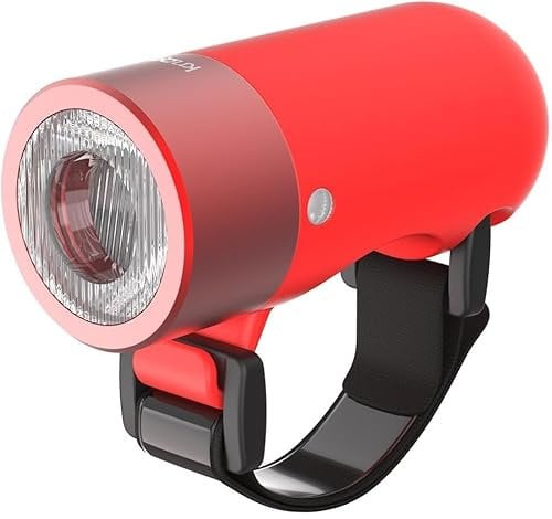 Knog Plug Fahrradlampen LED-Frontlicht od. Rücklicht StVZO, schwarz rot grau (rot)