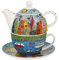 Goebel Juego de té para uno, diseño de My New York City Day, porcelana, multicolor, 15,5 x 17 cm, 26-103-35-1