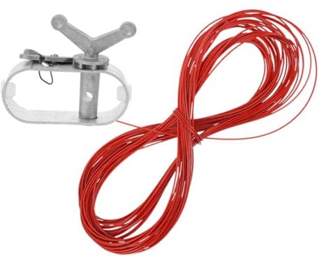 TINEASUR Winter Pool Cover Winch Cable Tightener for Pool Cover Steel Cable Winch Ground Pools