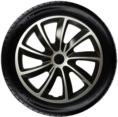 Radkappen Radblenden Bicolor 13, 14, 15, 16, 17 Zoll 4 Stück Silber Schwarz Varianten Neu 2024 Q-Modell (16)