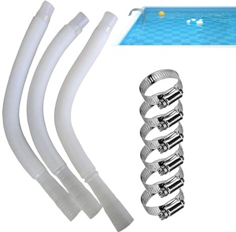 Pool Ersatzschlauch,Ersatzschlauch Für Poolpumpen & Filteranlagen - Wasserübertragungsteile Mit Skimmerzubehör Und Schlauchklemmen Für Gartenwerkstatt