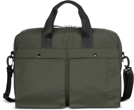 bugatti Legere Aktentasche für Herren, leichte Business-Tasche aus Rip-Stop-Polyester