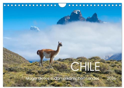 Magie dieses Südamerikanischen Landes, Chile (Wandkalender 2026 DIN A4 quer), CALVENDO Monatskalender: Erleben Sie die faszinierende Schönheit Chiles ... beeindruckender Landschaft. (CALVENDO Natur)