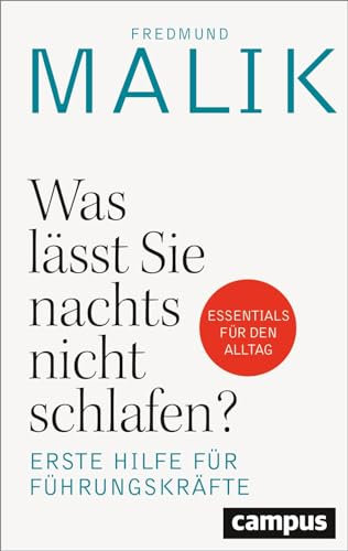 Was lässt Sie nachts nicht schlafen?: Erste Hilfe für Führungskräfte – Essentials für den Alltag