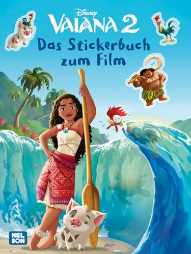Vaiana 2: Das Stickerbuch zum Film: Viele Sticker, Rätsel und Ausmalbilder mit Vaiana und Maui ab 3 Jahre
