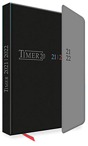 Trötsch Schülerkalender mit Klappe Black 2021/2022: Schulplaner Hausaufgabenheft Timer Terminkalender