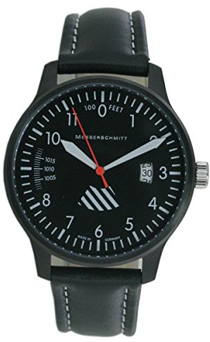Aristo Herren Messerschmitt Uhr Fliegeruhr ME-42ALTI-L Leder
