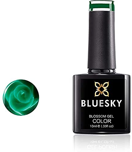 Bluesky Blooming Gel 10ml, What In Carnation - Blossom 13, Floral Nail Art | Deep pink that opens into ruffled petals on a white base, ready to seal under a top coat once cured.