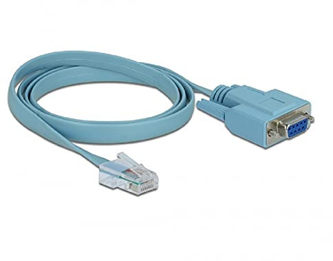 DeLock Adapter RS-232 DB9 Buchse > 1 x Seriell RS-232 RJ45 Stecker 1m