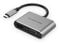 LENTION Adaptateur USB C vers HDMI VGA avec HDMI 4K, VGA 1080p Adaptateur USB C 2 en 1 Compatible 2023-2016 MacBook Pro/Mac Air M1/M2 Chromebook Surface HP Plus d'appareils de Type C (C51,Gris)