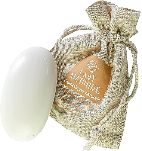 Lady Mathilde - Eselsmilchseife - 100% natürlich - Alle Hauttypen, auch empfindliche - Natürlicher Duft nach roten Früchten - Made in France - 100 gr